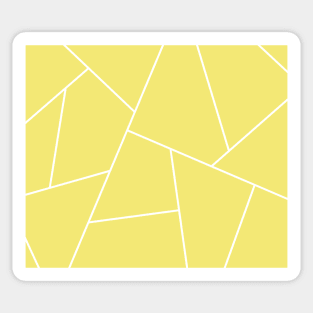 Abstract geometric pattern - gold and white. Sticker